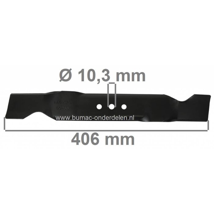 Murray Maaimes 40,6 Cm voor 16" Loopmaaiers, Grasmaaiermessen Murray, Noma, Ariens, Simplicity, Snapper, Messen voor Grasmaaiermodellen CXM550, MX450, MX550, MXMU550, MXU16550E, MP450, MP550, Cirkelmaaiers, Motormaaiers, Benzinemaaiers