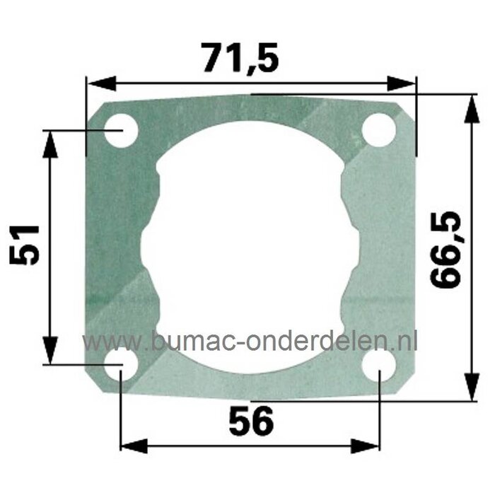 Cilinderpakking voor Stihl FS400 - FS450 - FS480 - FR450 - FR480 - SP400 - SP450 - SP451 - SP481 Bosmaaier - Strimmer - Combi Tool - Ruggedragen Bosmaaier onderdeel