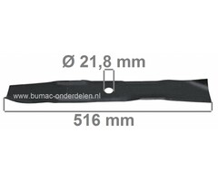 Maaimes 51,6 Cm Murray Zitmaaiers met 40 Inch, 102 Cm Maaibreedte, Mulchmessen MURRAY, NOMA, GRAVELY, ARIENS, SNAPPER, SIMPLICITY, Maaimessen voor Zitmaaiers, Tuintrekkers, Frontmaaiers, Mini Tractoren, Murray