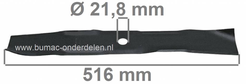 Maaimes 51,6 Cm Murray Zitmaaiers met 40 Inch, 102 Cm Maaibreedte, Mulchmessen MURRAY, NOMA, GRAVELY, ARIENS, SNAPPER, SIMPLICITY, Maaimessen voor Zitmaaiers, Tuintrekkers, Frontmaaiers, Mini Tractoren, Murray