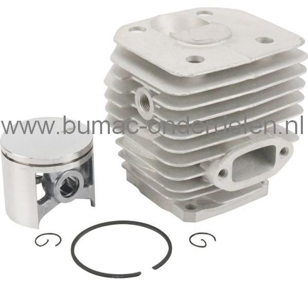 Husqvarna Cilinder Ø 48 mm met Zuiger voor 262 en 262XP Kettingzaag, Cilinderset voot Husqvarna Kettingzaag, Motorzaag, Revisieset