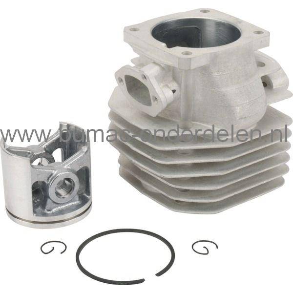 Husqvarna Cilinder Ø 48 mm met Zuiger voor 262 en 262XP Kettingzaag, Cilinderset voot Husqvarna Kettingzaag, Motorzaag, Revisieset