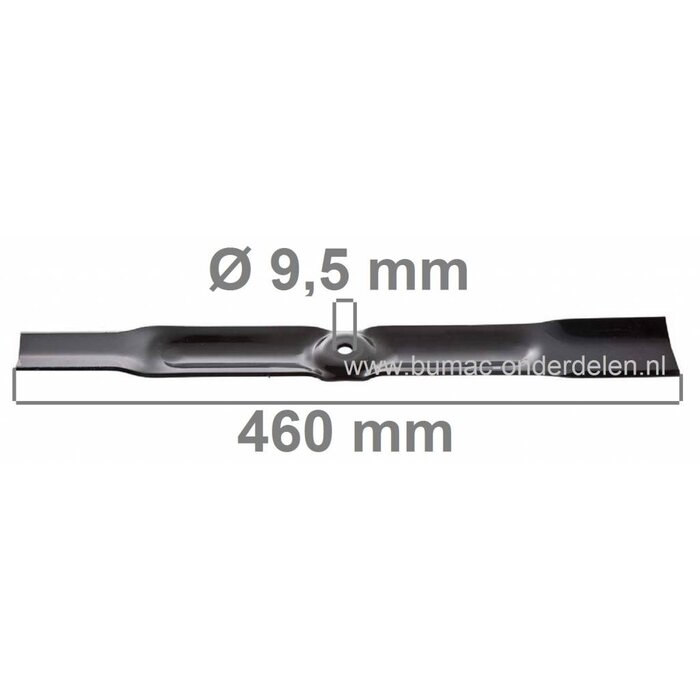 Maaimes 46 Cm voor AMF, Dynamark, Hako, Noma Zitmaaiers, Tuintrekkers met 36 Inch, 92 Cm Maaibreedte, Mes voor HAKO Gartentrac 1803 E, Rasentrac 1002, 1003 E, Maaibladen, Maaimessen voor Mini-Trekkers, Tuintractors, 39-311, 54-884, 56-821, 56-131, 77-011