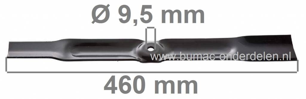 Maaimes 46 Cm voor AMF, Dynamark, Hako, Noma Zitmaaiers, Tuintrekkers met 36 Inch, 92 Cm Maaibreedte, Mes voor HAKO Gartentrac 1803 E, Rasentrac 1002, 1003 E, Maaibladen, Maaimessen voor Mini-Trekkers, Tuintractors, 39-311, 54-884, 56-821, 56-131, 77-011