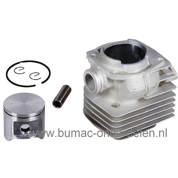 Husqvarna - Jonsered Zuiger en Cilinder Ø 48 mm voor 362 - 365 en CS 2165 Kettingzaag, Motorzaag Revisieset bestaande uit Cilinder, Zuiger, Zuigerveren, Pistonpen en Borgveren Komt ook Voor Op Partner - Mc Culloch