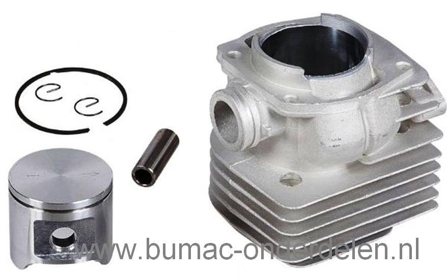 Husqvarna - Jonsered Zuiger en Cilinder Ø 48 mm voor 362 - 365 en CS 2165 Kettingzaag, Motorzaag Revisieset bestaande uit Cilinder, Zuiger, Zuigerveren, Pistonpen en Borgveren Komt ook Voor Op Partner - Mc Culloch