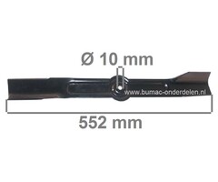 Maaimes 55,2 Cm voor Alko, Noma, Amf, Ariens, Gravely, Snapper, Murray, Simplicity Zitmaaiers met 42, 43 Inch Maaibreedte, Tuintrekker, Minitractor, Maaiblad Alko T18-110SD met 109 - 110 Cm maaidek, onderdeel