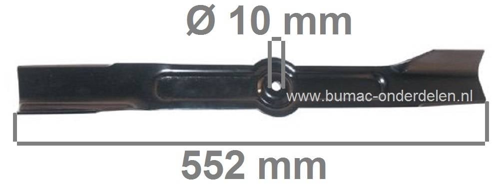 Maaimes 55,2 Cm voor Alko, Noma, Amf, Ariens, Gravely, Snapper, Murray, Simplicity Zitmaaiers met 42, 43 Inch Maaibreedte, Tuintrekker, Minitractor, Maaiblad Alko T18-110SD met 109 - 110 Cm maaidek, onderdeel