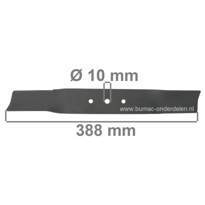 Mes 38,8 Cm voor Efco en Oleo-Mac Cirkelmaaiers, EFCO, OLEO MAC Maaimessen voor Grasmaaiers, Loopmaaiers LR 43 PA, LR 43 PB, G 43, Gazonmaaierbladen, Maaibladen Benzinemaaiers, Motormaaiers van Efco en Oleomac