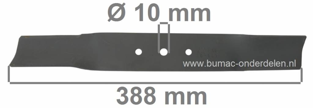 Mes 38,8 Cm voor Efco en Oleo-Mac Cirkelmaaiers, EFCO, OLEO MAC Maaimessen voor Grasmaaiers, Loopmaaiers LR 43 PA, LR 43 PB, G 43, Gazonmaaierbladen, Maaibladen Benzinemaaiers, Motormaaiers van Efco en Oleomac