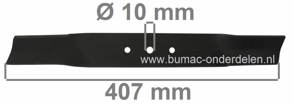 Grasmaaiermes 40,7 Cm voor EFCO en OLEO-MAC Loopmaaiers Modellen LR44 en G44, Maaimessen Efco, Oleomac Gazonmaaiers, Grasmaaimachines, Motormaaiers, Maaibladen voor Cirkelmaaiers van Efco en Oleo Mac