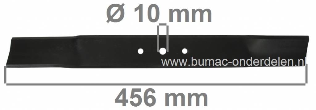 Maaimes 45,6 Cm voor Efco, Emak en Oleo-Mac Gazonmaaiers, Loopmaaiermodellen G 47, G 47 A, G 47 TAS, G 47 X, G 48, G 48 PB, LR 47, LR 47 PB, LR 48, Maaimessen voor Cirkelmaaiers, Duwmaaiers EFCO, EMAK, OLEO-MAC G47A, G47TAS, G47X, G48PB, LR47PB, LR48