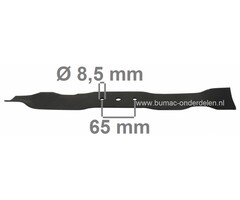 Mulchmes 45,7 Cm voor Oleo-Mac G48PB Loopmaaiers, EFCO, EMAK, OLEO MAC Maaimessen voor G 48 PB Gazonmaaiers, Motormaaiers, Cirkelmaaiers, Maaibladen voor Benzinemaaiers, Grasmaaimachines