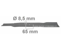 Maaimes 50,5 Cm Oleo-Mac, Efco, Emak, Sandrigarden, Queen Garden Loopmaaiers G53, GI53, G53TX, LR53, Grasmaaiermessen EFCO - EMAK - OLEOMAC Duwmaaiers, Grasmaaimachines, Maaimessen, Maaibladen voor Cirkelmaaiers, Benzinemaaiers, Gazonmaaiers