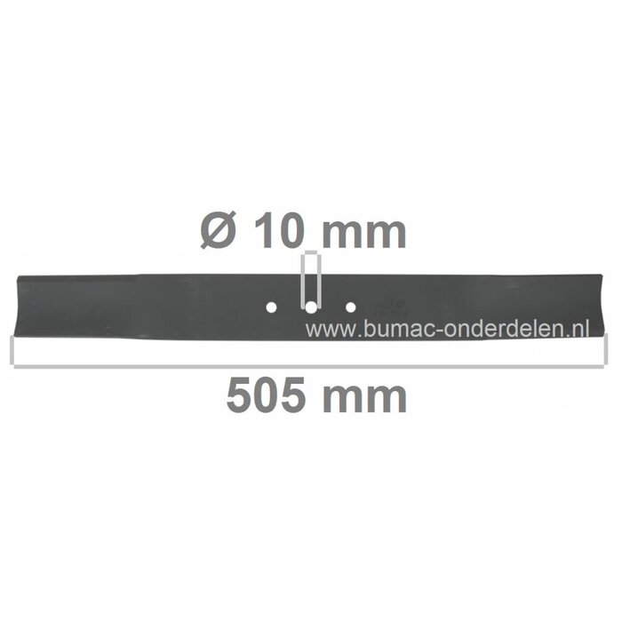 Maaimes 50,5 Cm Oleo-Mac, Efco, Emak, Sandrigarden, Queen Garden Loopmaaiers G53, GI53, G53TX, LR53, Grasmaaiermessen EFCO - EMAK - OLEOMAC Duwmaaiers, Grasmaaimachines, Maaimessen, Maaibladen voor Cirkelmaaiers, Benzinemaaiers, Gazonmaaiers