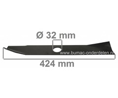 Mes 42,4 Cm SABO - JOHN DEERE 43 Cm Loopmaaiers, Opvang, Grasmaaiermessen voor Modellen 43-100, 43-151, 43-190, 43-Kawa PS, 43-Pro S Benzinemaaiers, Grasmachines, Maaimessen Johndeere, Sabo, Maaibladen JD, Motormaaiers 43 Cm Maaibreedte en Grasvangbak