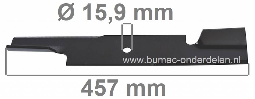 Maaimes 45,7 Cm voor Scag en Bunton Zitmaaiers 36" en 52", Maaimessen voor 90-2T, 90-2TH, 90-4T, 90-4TH SCAG, BUNTON Tuintrekkers met 36 Inch/91 Cm Maaibreedte met 2 Messen en 52 Inch/132 Cm Maaidek met 3 Maaimessen, Zitmaaiermesssen, Maaiblad, onderdeel