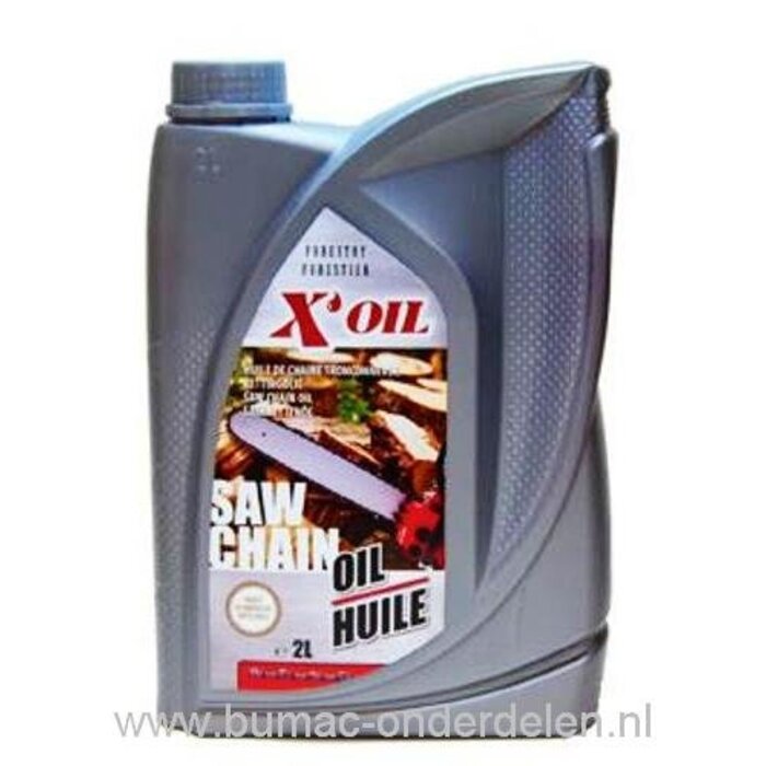 2 Ltr Zaagolie voor het Smeren van De Zaagketting en Zaagblad van Kettingzaag, Motorzaag, Electrische Kettingzaag, Benzinezaag, Goede Stroperige Zaagolie voor Het Smeren en Koelen van Ketting en Blad, Smeerolie