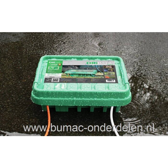 Box voor Waterdichte en Veilige Stroomverdeling, Waterdichte Kabelbox met 5 uitgangen of Ingangen, Dribox voor Tuin Verlichting - Verbouwen - Vakantie - Grasmaaien - Hogedrukreiniger - Scootmobiel - Robotmaaier
