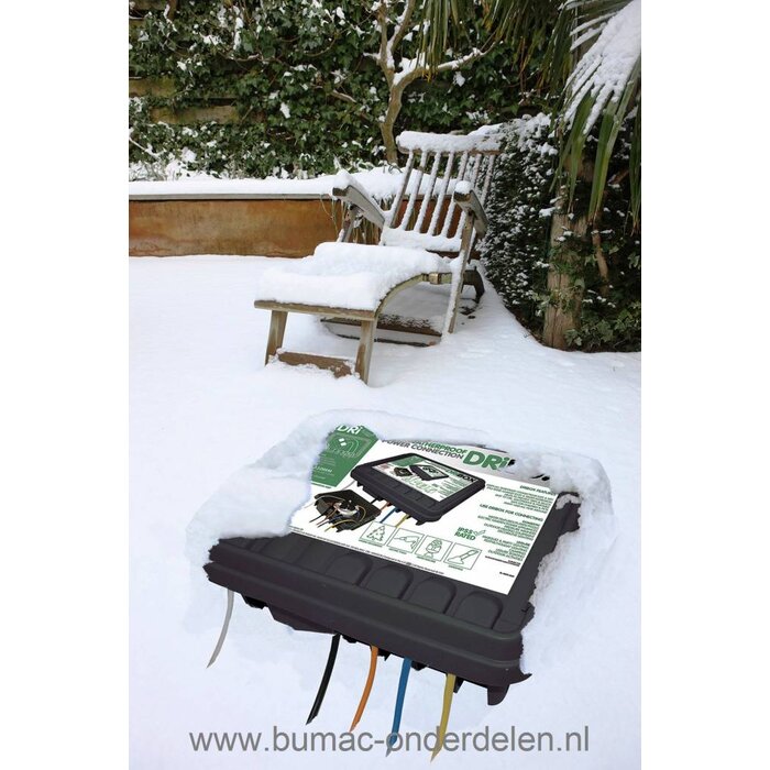 Box voor Waterdichte en Veilige Stroomverdeling, Waterdichte Kabelbox met 5 uitgangen of Ingangen, Dribox voor Tuin Verlichting - Verbouwen - Vakantie - Grasmaaien - Hogedrukreiniger - Scootmobiel - Robotmaaier