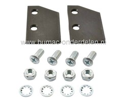 Windvleugelset SNAPPER voor 621093 Maaimes, Mestips set van 2 Ariens, Murray, Noma, Gravely, Simplicity, Snapper Gazonmaaiers met 21 Inch, 53 Cm en Zitmaaiers met 41 Inch, 105 Cm Maaibreedte, Maaimestips 2x voor Maaimessen, Loopmaaiers, Cirkelmaaiers onde