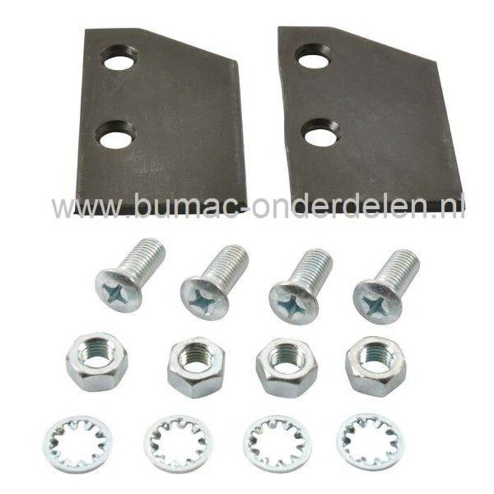 Windvleugelset SNAPPER voor 621093 Maaimes, Mestips set van 2 Ariens, Murray, Noma, Gravely, Simplicity, Snapper Gazonmaaiers met 21 Inch, 53 Cm en Zitmaaiers met 41 Inch, 105 Cm Maaibreedte, Maaimestips 2x voor Maaimessen, Loopmaaiers, Cirkelmaaiers onde