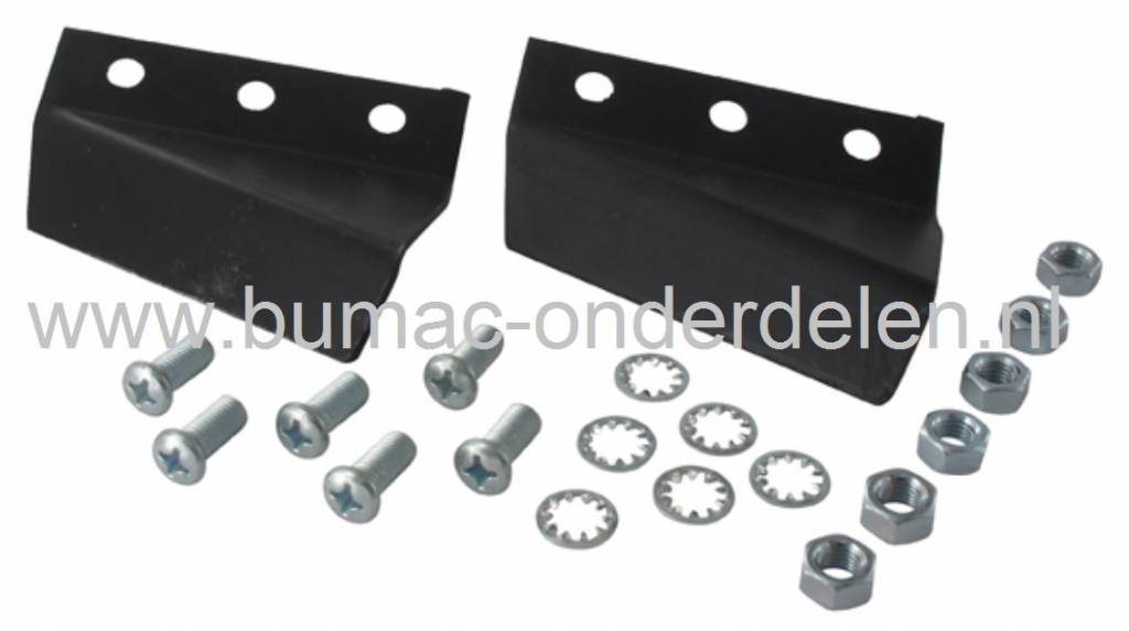 Windvleugels voor 510356 Maaimessen SNAPPER, Mestip Set van 2 Stuks met Schroeven en Moeren, Gravely, Ariens, Simplicity, Murray, Noma, Snapper Gazonmaaiers, Benzinemaaiers, Zitmaaiers, Tuintrekkers onderdeel