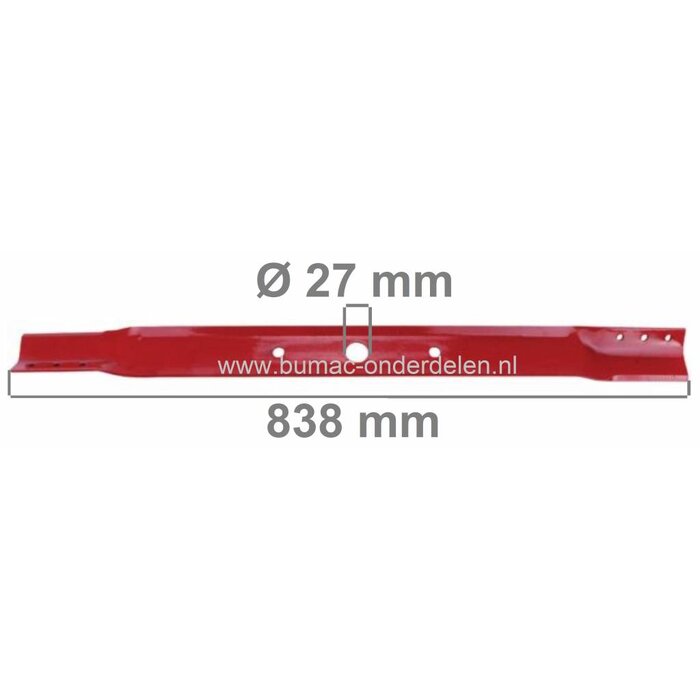 Mes 84 Cm SNAPPER 33" Zitmaaiers, Skelters, Maaimessen voor Gravely, Murray, Simplicity, Ariens, Noma, Snapper Tuintrekkers, Frontmaaiers, Minitractoren met 33 Inch - 84 Cm Maaibreedte, Maaibladen, Messen