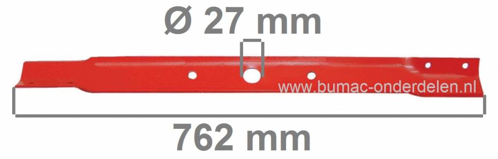 Mes 76,2 Cm SNAPPER 30" Zitmaaiers Ariëns, Simplicity, Gravely, Murray, Noma, Snapper Maaimessen voor Tuintrekkers, Minitractors, Frontmaaiers, Maaibladen, Zitmaaiermessen voor 30 Inch, 77 Cm Maaibreedte Zitmaaiers