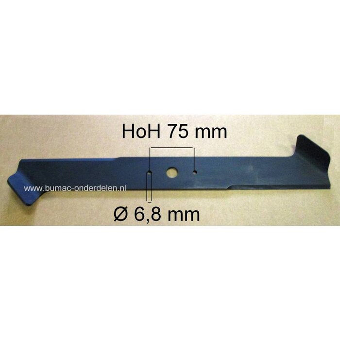 Linker Mes 51,5 Cm voor Toro DH 150, DH 170, DH 190, DH 200, DH 210, DH 220 Zitmaaier, Tuintrekker, Grasmaaiermes voor Opvang - Mulch of Zijuitworp Maaidek van 102 Cm