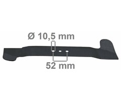 Mes 43,5 Cm STIGA - CASTELGARDEN Loopmaaiermodellen Euro 45, Euro 450, Euro 47, Euro 470, Turbo 45, Collector 45, E451B4, Combi 45, Swing 45, GGP Grasmaaiermessen voor Benzinemaaiers, Cirkelmaaiers, Maaibladen Gazonmaaiers Alpina, Mountfield, Castel Garde
