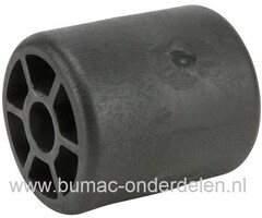 Steunwiel voor Maaidek van JohnDeere Zitmaaier - Tuintractor, Maaidekwiel voor JohnDeere 200, 300, 314, 316, 317, 318, 322, 325, 330, 332, 335, 345, 400, 420, 430, 655, F 510, F 525, F 710, F 735, GT 242, GT 262, GT 275, GX 325, GX 335, GX 345, GX 355, LX