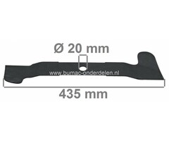 Maaimes 43,5 Cm Stiga, Castelgarden, Alpina, Mountfield, Herkules Gazonmaaier, Grasmaaiermessen GGP Loopmaaiers, Maaimessen E 452, Euro 45 EL, Euro 47 EL, Euro 470 EL, Silent 45 EL, Silent 45 EL Combi, Silent 45 SEL Elektrische Cirkelmaaier, Electromaaier