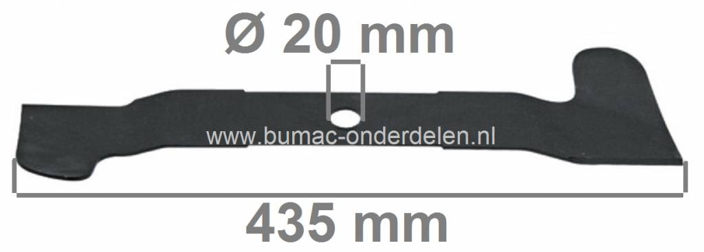Maaimes 43,5 Cm Stiga, Castelgarden, Alpina, Mountfield, Herkules Gazonmaaiers, Grasmaaiermessen GGP Loopmaaiers, Maaimessen E 452, Euro 45 EL, Euro 47 EL, Euro 470 EL, Silent 45 EL, Silent 45 EL Combi, Silent 45 SEL Elektrische Cirkelmaaier