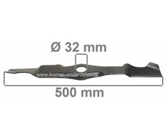 Mulchmes 50 Cm Gartenland - Weibang Benzinemaaiers WB506SB, WB505SK, GLS50AK, WB506SB 3-1, GARTENLAND Maaibladen voor Motormaaiers, Grasmachines, WEIBANG Maaimessen voor Loopmaaiers