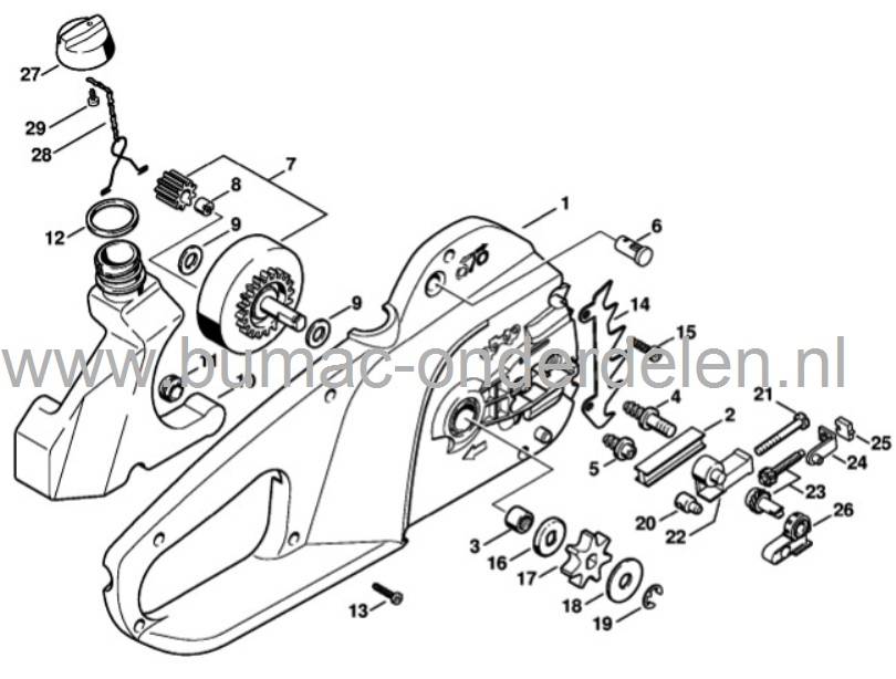 Tandwiel voor Stihl E140, E160, E180, MSE140C, MSE160C, MSE180C, MSE200C Electrische Kettingzaag, Motorzaag, Aandrijftandwiel voor Stihl E 140, E 160, E 180, MSE 140C, MSE 160C, MSE 180C, MSE 200C Electrische Kettingzaag, Motorzaag