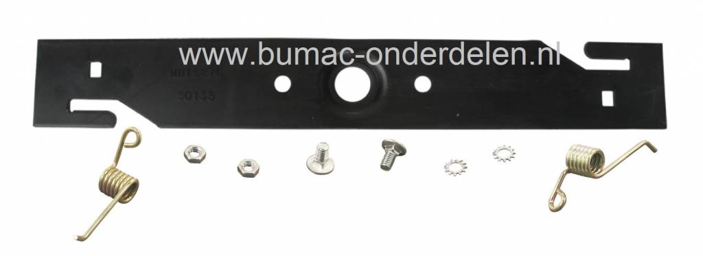 Verticuteermes 40,8 Cm voor Honda Gazonmaaiers, Vertikuteermes met speciale Boring voor Honda Maaiers, Honda Ontmossingsmes met Veren en Bevestigingsmateriaal, Verticuteer Messen voor Honda Loopmaaiers, Cirkelmaaiers, Motormaaiers, onderdeel