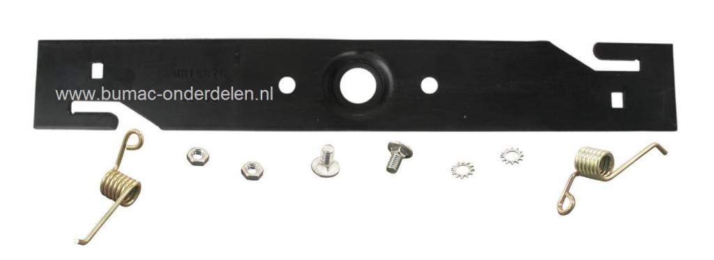 Verticuteermes 40,8 Cm voor Honda Gazonmaaiers, Vertikuteermes met speciale Boring voor Honda Maaiers, Honda Ontmossingsmes met Veren en Bevestigingsmateriaal, Verticuteer Messen voor Honda Loopmaaiers, Cirkelmaaiers, Motormaaiers, onderdeel