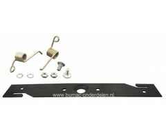 Verticuteermes 40,8 Cm voor Honda Gazonmaaiers, Vertikuteermes met speciale Boring voor Honda Maaiers, Honda Ontmossingsmes met Veren en Bevestigingsmateriaal, Verticuteer Messen voor Honda Loopmaaiers, Cirkelmaaiers, Motormaaiers, onderdeel