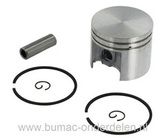 Zuiger Ø 37 mm voor Stihl MS170 en 017 Kettingzaag, Motorzaag, Zuiger Compleet met Veren, Pistonpen en Clips voor Stihl 017 en MS 170 Kettingzagen, Motorzagen, Benzinezaag