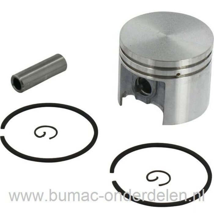 Zuiger Ø 37 mm voor Stihl MS170 en 017 Kettingzaag, Motorzaag, Zuiger Compleet met Veren, Pistonpen en Clips voor Stihl 017 en MS 170 Kettingzagen, Motorzagen, Benzinezaag