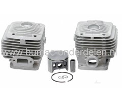 Zuiger Cilinderset Ø 50 mm DOLMAR, MAKITA, WACKER Motordoorslijper, Bandenzaag, Cylinderset inclusief Zuigerveer, Pistonpen voor Motorslijpers, Doorslijpmachines PC7312, PC7314, PC7330, PC7335, DPC7300, DPC7301, DPC7310, DPC7311, BTS1030, BTS1035, Dolmar