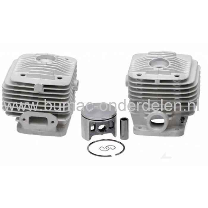 Zuiger Cilinderset Ø 50 mm DOLMAR, MAKITA, WACKER Motordoorslijper, Bandenzaag, Cylinderset inclusief Zuigerveer, Pistonpen voor Motorslijpers, Doorslijpmachines PC7312, PC7314, PC7330, PC7335, DPC7300, DPC7301, DPC7310, DPC7311, BTS1030, BTS1035, onderde