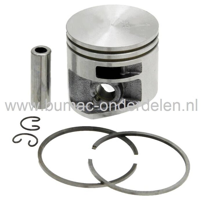 Zuiger Ø 44,7 mm voor Stihl Kettingzagen MS 261 en MS 271, Stihl Zuigerset met Veren, Pistonpen en Borgclips voor MS261, MS271 Motorkettingzaag, Interne Motordelen, stihl, onderdeel