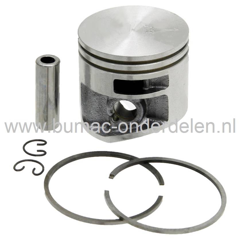 Zuiger Ø 44,7 mm voor Stihl Kettingzagen MS 261 en MS 271, Stihl Zuigerset met Veren, Pistonpen en Borgclips voor MS261, MS271 Motorkettingzaag, Interne Motordelen, stihl, onderdeel