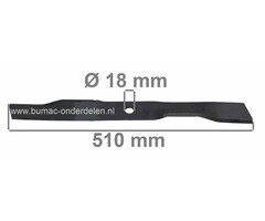 Mulchmes 51 Cm GGP Grasmaaiers met 51 en 53 Cm Maaibreedte, STIGA - CASTELGARDEN - MOUNTFIELD - ALPINA Maaimessen voor Multiclip 51 S - 513 SE - 51S - 53S Rental - 53 S Plus - Pro 51s - PRO 53SB - MC534TR