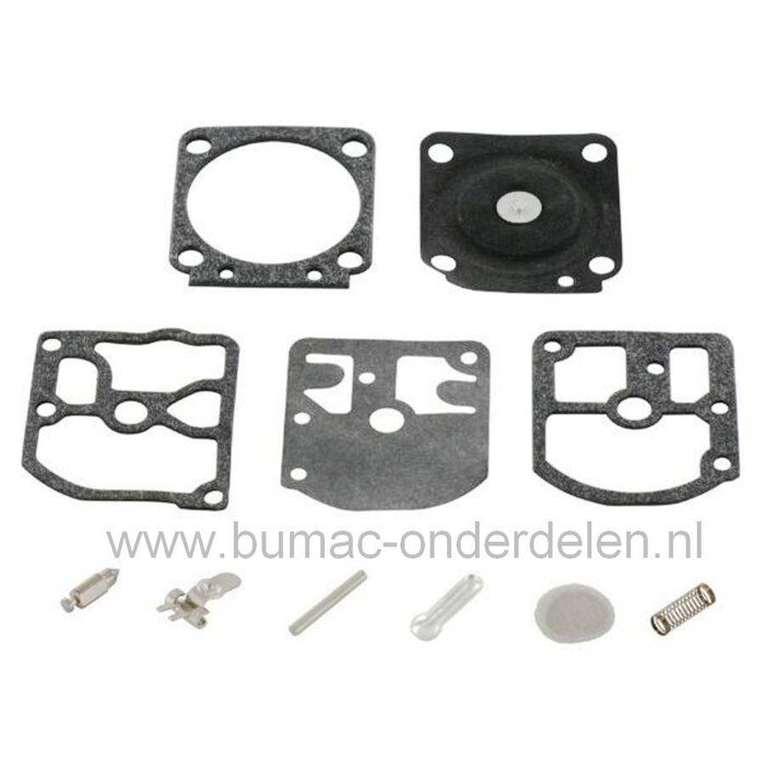 Membraan Reparatie set voor Zama Carburateur op Stihl Kettingzaag, Bosmaaier, Bladblazer, Strimmer en Heggenschaar