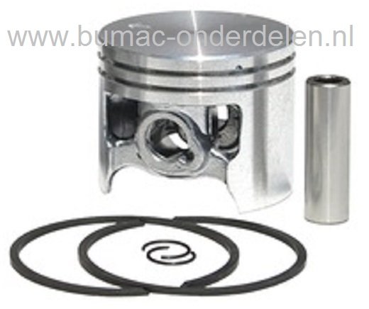 Stihl Zuigerset 48 mm voor Doorslijpmachines TS460, Zuiger Compleet met Zuigerveren, Pistonpen en Borgringen voor STIHL TS 460 Bandenslijpers, Motorslijpers, Doorslijpers, Stihl Interne Motordelen voor Bandenzaag TS460