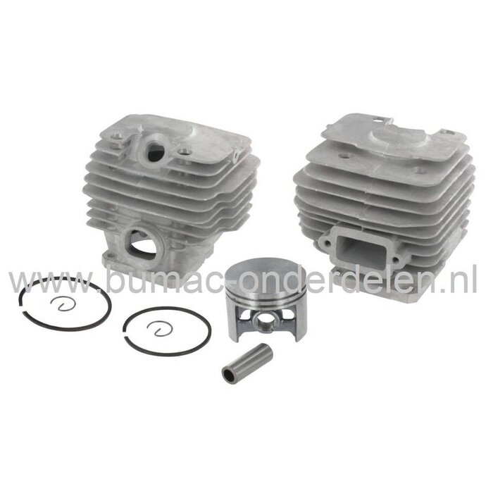 Cilinder Ø 50 mm STIHL Motorkettingzaag 038, 038 S, 038 SW, 038 FB, 038 Super, Stihl Cilinderset Compleet met Zuiger, Zuigerveren, Pistonpen, Borgclips voor Kettingzagen, Motorzagen, Cylinder STIHL Motorzaag, Stihl Interne Motordelen