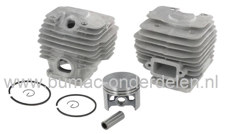 Cilinder Ø 50 mm STIHL Motorkettingzaag 038, 038 S, 038 SW, 038 FB, 038 Super, Stihl Cilinderset Compleet met Zuiger, Zuigerveren, Pistonpen, Borgclips voor Kettingzagen, Motorzagen, Cylinder STIHL Motorzaag, Stihl Interne Motordelen